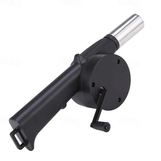 BBQ Fan, Air Blower, Fast Fire Starter, Portable Manual Hand Crank Bellows For Outdoor Picnic Camping Cooking, Barbecue Charcoal Grills Accessories