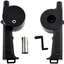 BBQ Fan, Air Blower, Fast Fire Starter, Portable Manual Hand Crank Bellows For Outdoor Picnic Camping Cooking, Barbecue Charcoal Grills Accessories