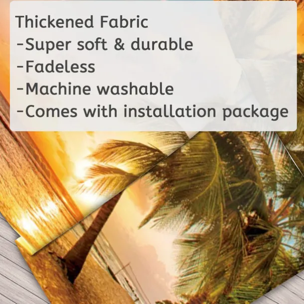 Beach Hanging Tapestry Wall Art Large Tapestry Mural Decor Photograph Backdrop Blanket Curtain Home Bedroom Living Room Decoration