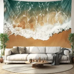 Beach Island Hanging Tapestry Wall Art Large Tapestry Mural Decor Photograph Backdrop Blanket Curtain Home Bedroom Living Room Decoration