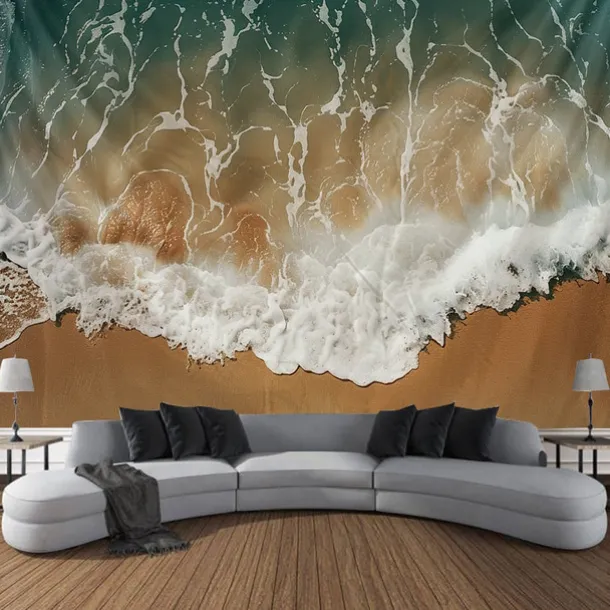 Beach Island Hanging Tapestry Wall Art Large Tapestry Mural Decor Photograph Backdrop Blanket Curtain Home Bedroom Living Room Decoration