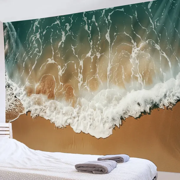 Beach Island Hanging Tapestry Wall Art Large Tapestry Mural Decor Photograph Backdrop Blanket Curtain Home Bedroom Living Room Decoration