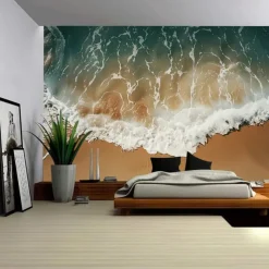 Beach Island Hanging Tapestry Wall Art Large Tapestry Mural Decor Photograph Backdrop Blanket Curtain Home Bedroom Living Room Decoration