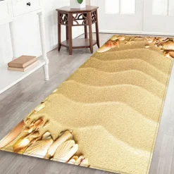 Beach Starfish Beach Collection Pattern Flannel Fabric Print Home Entrance Mattress Bathroom Mattress Mattress