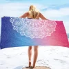 Beach Towel 100% Micro Fiber Mandala Series Oversized Beach Towel, 35"x70", Large Swim Towel for Teens Adults, Quick-Dry, Absorbent, Soft, Versatile for Travel, Bath and Pool 80x160cm