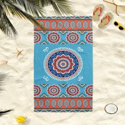 Beach Towel 100% Micro Fiber Mandala Series Oversized Beach Towel, 35