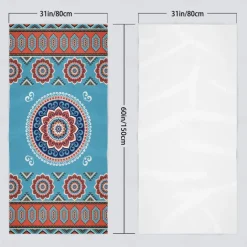 Beach Towel 100% Micro Fiber Mandala Series Oversized Beach Towel, 35
