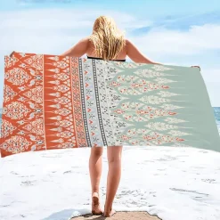 Beach Towel 100% Micro Fiber Mandala Series Oversized Beach Towel, 35