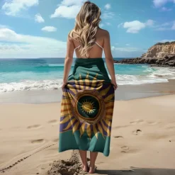 Beach Towel Bath Towel Large 3D Print Sea Pattern Towel Bath Towel Beach Sheet Blanket Classic 100% Micro Fiber Comfy Blankets