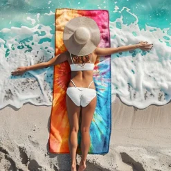 Beach Towel Bath Towel Large 3D Print Sea Pattern Towel Bath Towel Beach Sheet Blanket Classic 100% Micro Fiber Comfy Blankets