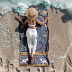 Beach Towel Beach Blanket Quick-Dry 3D Print 100% Micro Fiber Comfy Soft Blankets