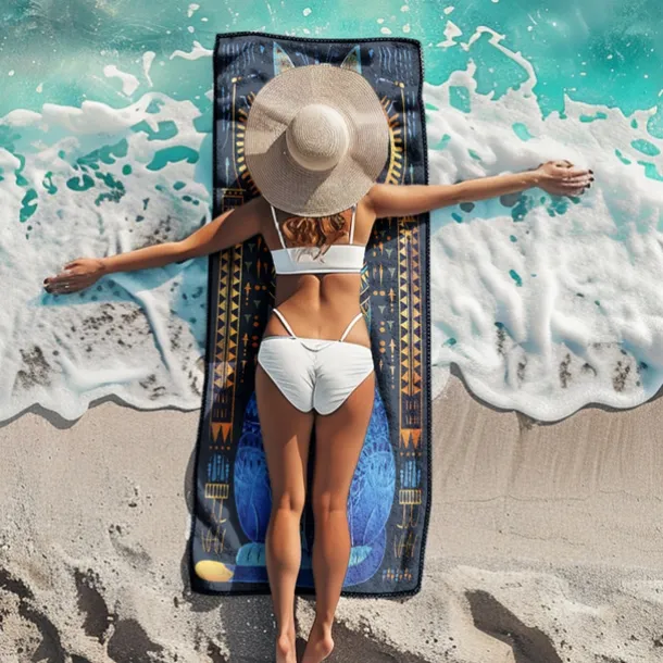 Beach Towel Beach Blanket Quick-Dry 3D Print 100% Micro Fiber Comfy Soft Blankets