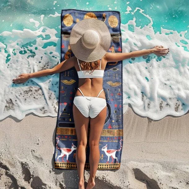 Beach Towel Beach Blanket Quick-Dry 3D Print 100% Micro Fiber Comfy Soft Blankets