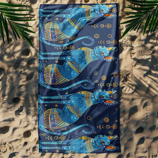 Beach Towel Beach Blanket Quick-Dry 3D Print 100% Micro Fiber Comfy Soft Blankets