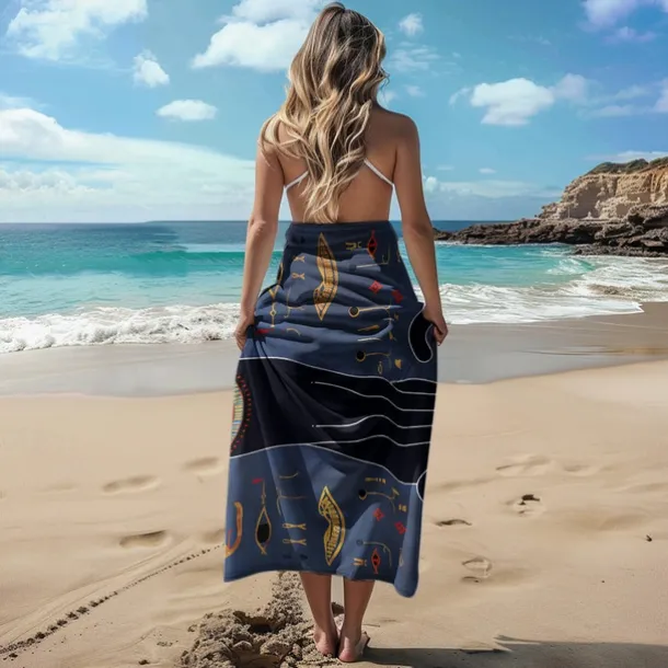 Beach Towel Beach Blanket Quick-Dry 3D Print 100% Micro Fiber Comfy Soft Blankets