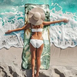 Beach Towel Comfy Blankets Love Sea Series Bath Towel Large 3D Print Pattern Towel Bath Towel Beach Sheet Blanket Classic 100% Micro Fiber