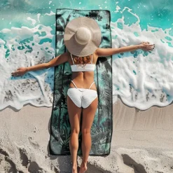 Beach Towel Comfy Blankets Love Sea Series Bath Towel Large 3D Print Pattern Towel Bath Towel Beach Sheet Blanket Classic 100% Micro Fiber