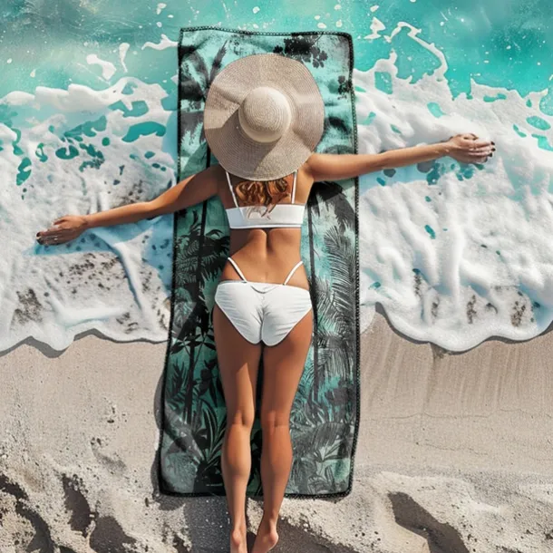 Beach Towel Comfy Blankets Love Sea Series Bath Towel Large 3D Print Pattern Towel Bath Towel Beach Sheet Blanket Classic 100% Micro Fiber