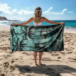 Beach Towel Comfy Blankets Love Sea Series Bath Towel Large 3D Print Pattern Towel Bath Towel Beach Sheet Blanket Classic 100% Micro Fiber