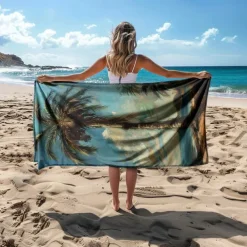 Beach Towel Comfy Blankets Love Sea Series Bath Towel Large 3D Print Pattern Towel Bath Towel Beach Sheet Blanket Classic 100% Micro Fiber
