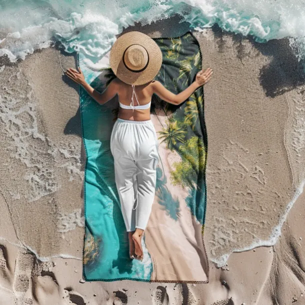 Beach Towel Comfy Blankets Love Sea Series Bath Towel Large 3D Print Pattern Towel Bath Towel Beach Sheet Blanket Classic 100% Micro Fiber