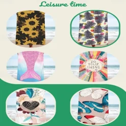 Beach Towel for Adults Men Women Kids, Sand Free Beach Towel Quick Dry Microfiber Lightweight, Oversized Pool Towel Super Absorbent Personalized Towels