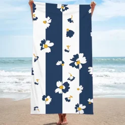 Beach Towel for Adults Men Women Kids, Sand Free Beach Towel Quick Dry Microfiber Lightweight, Oversized Pool Towel Super Absorbent Personalized Towels