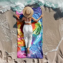 Beach Towel LGBT Love Series Large 3D Print Sea Pattern Towel Bath Towel Beach Sheet Blanket Classic 100% Micro Fiber Comfy Blankets