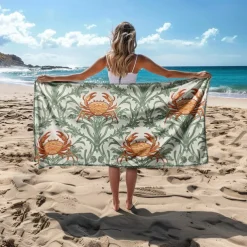 Beach Towel Palm Tree Series 100% Micro Fiber Comfy Blankets Oversized Beach Towel, 35