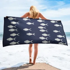 Beach Towel Palm Tree Series 100% Micro Fiber Comfy Blankets Oversized Beach Towel, 35