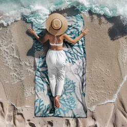 Beach Towel Palm Tree Series 100% Micro Fiber Comfy Blankets Oversized Beach Towel, 35