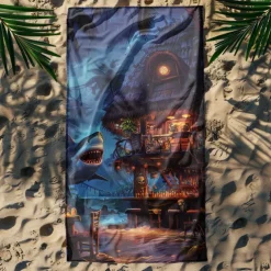 Beach Towel Summer Beach Blankets 100% Micro Fiber Breathing Comfy Blankets