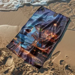 Beach Towel Summer Beach Blankets 100% Micro Fiber Breathing Comfy Blankets