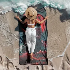 Beach Towel Summer Beach Blankets 100% Micro Fiber Breathing Comfy Blankets