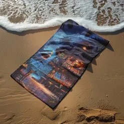 Beach Towel Summer Beach Blankets 100% Micro Fiber Breathing Comfy Blankets