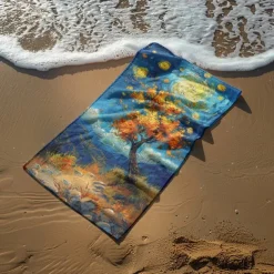 Beach Towel Summer Beach Blankets 100% Micro Fiber Breathing Comfy Blankets