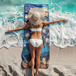 Beach Towel Summer Beach Blankets 100% Micro Fiber Breathing Comfy Blankets