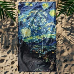 Beach Towel Summer Beach Blankets 100% Micro Fiber Breathing Comfy Blankets
