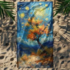 Beach Towel Summer Beach Blankets 100% Micro Fiber Breathing Comfy Blankets