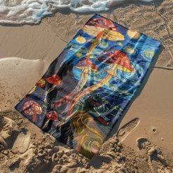 Beach Towel Summer Beach Blankets 100% Micro Fiber Breathing Comfy Blankets
