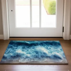 Beach View Doormat Kitchen Mat Floor Mat Non-Slip Area Rug Oil Proof Rug Indoor Outdoor Mat Bedroom Decor Bathroom Mat Entrance Rug