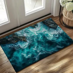 Beach View Doormat Kitchen Mat Floor Mat Non-Slip Area Rug Oil Proof Rug Indoor Outdoor Mat Bedroom Decor Bathroom Mat Entrance Rug