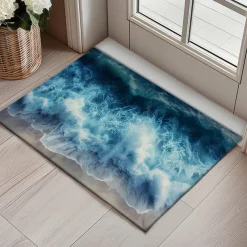 Beach View Doormat Kitchen Mat Floor Mat Non-Slip Area Rug Oil Proof Rug Indoor Outdoor Mat Bedroom Decor Bathroom Mat Entrance Rug