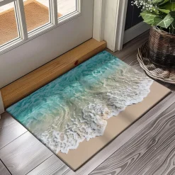 Beach View Doormat Kitchen Mat Floor Mat Non-Slip Area Rug Oil Proof Rug Indoor Outdoor Mat Bedroom Decor Bathroom Mat Entrance Rug