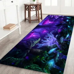 Beautiful Landscape Woods Flannel Fabric Printed Home Entrance Mattress Bathroom Mattress Mattress