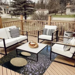 Beautiful Landscape Woods Flannel Fabric Printed Home Entrance Mattress Bathroom Mattress Mattress