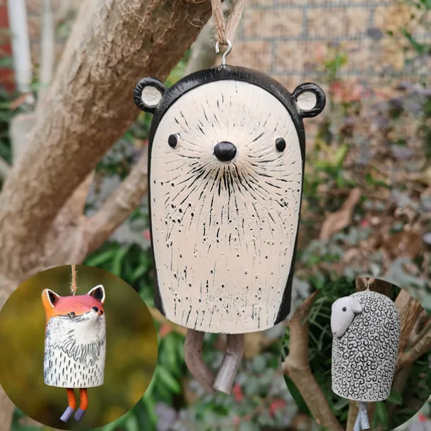 Beautiful Rustic Animal Wind Chimes Boho Handmade Garden Decor GiftResin Animal Decor Gift Ideas Garden Decor Unique Gift 1pcs