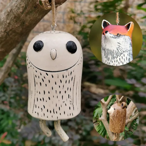 Beautiful Rustic Animal Wind Chimes Boho Handmade Garden Decor GiftResin Animal Decor Gift Ideas Garden Decor Unique Gift 1pcs