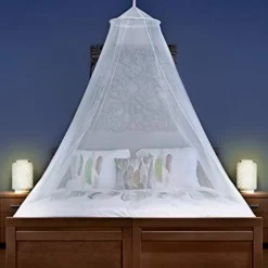 Bed Canopy Cotton Loft Solid Kids Collapsible Round Hoop Sheer Mosquito Netting Girls Bed Canopy