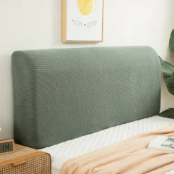 Bed Headboard Cover for Bedroom Decoration Stretch Bed Headboard Slipcover Covers, Dust proof Protector Cover for Upholstered Headboard ,Sage Green